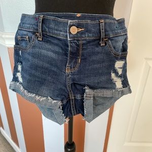 Hollister jean shorts dark blue wash